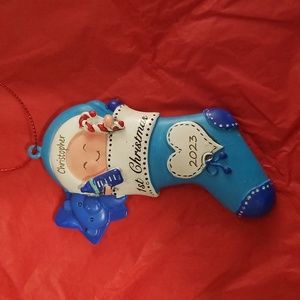 Baby Boy 1st Christmas Ornament